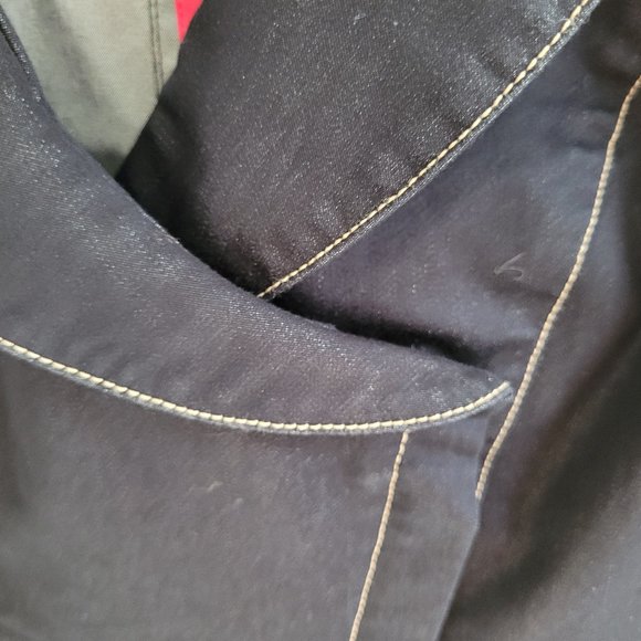 SOLD - Vintage Parasuco Dark Wash Jean Jacket US 10 - Picture 5 of 14